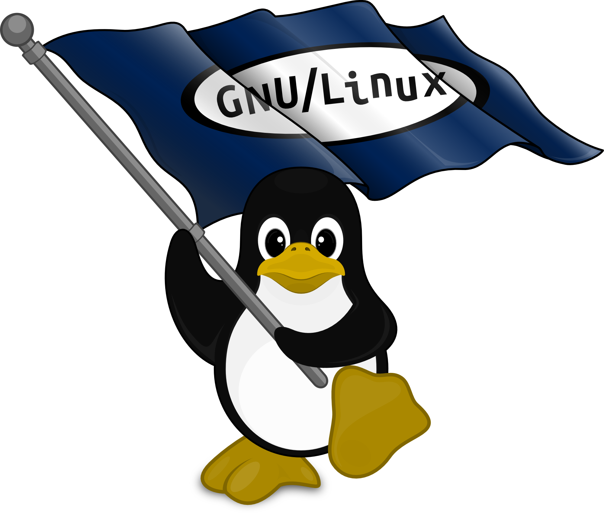 Gnu Linux Logo Penguin Svg - Gnu Linux (970x824), Png Download