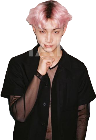 Tumblr Got7 Png - Im Jaebum Pink Hair (430x641), Png Download