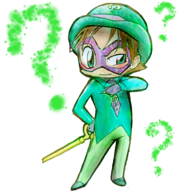 Download Riddler Batman Bane Chibi Drawing - Riddler Chibi - Full Size ...