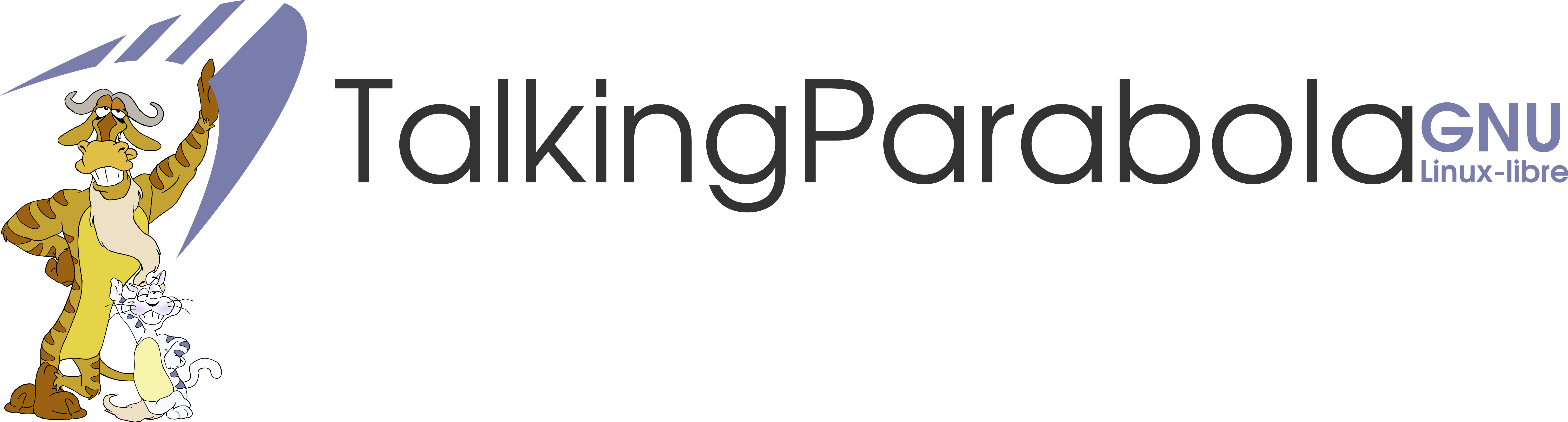Talkingparabola Logo Gnu And Bola - Yogurbella (7601x2048), Png Download