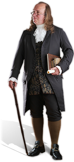 Photo Benjamin Franklin - Ben Franklin Transparent (242x543), Png Download