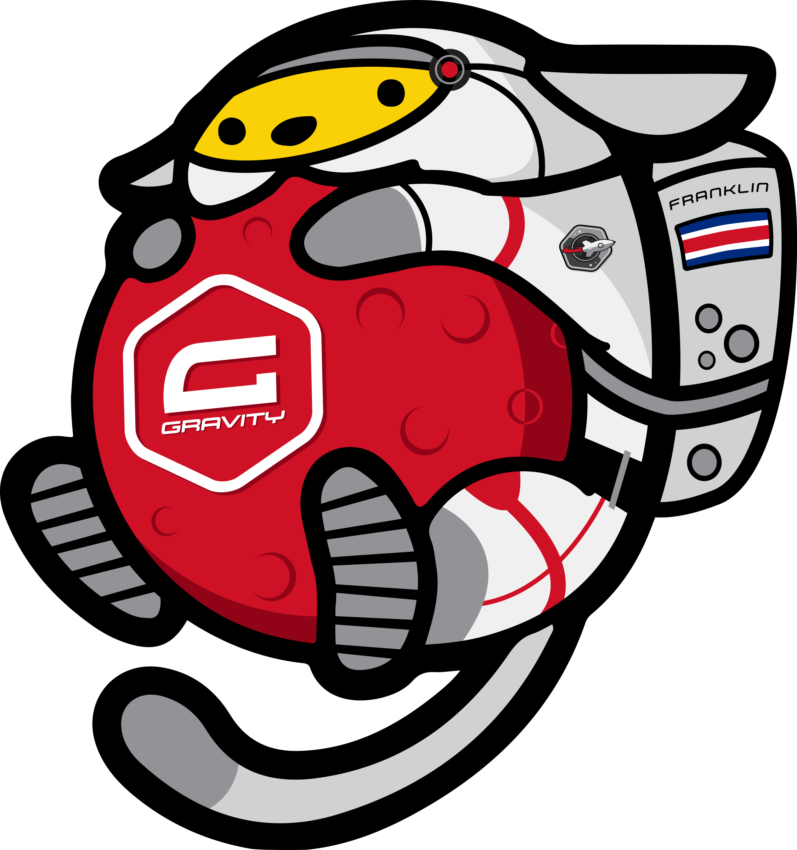 Gravity Forms Astronaut Franklin Wapuu - Wordpress Wapuu Logo (2532x2702), Png Download