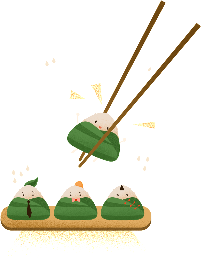 Dragon Boat Festival Hand Painted Dice Creative - 卡通 端午 節 2018 (1024x1024), Png Download