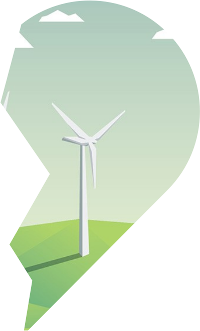 Half Heart - Wind Turbine (400x668), Png Download
