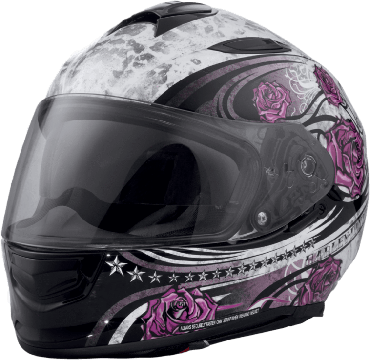 Ladies Harley Full Face Helmet (800x800), Png Download