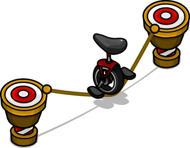 Unicycle Tightrope Sprite 003 (614x480), Png Download