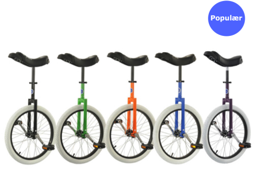 20" Udc Club Freestyle Unicykel - Udc 20" Unicycle: Club Freestyle-black (white Tyre) (500x500), Png Download
