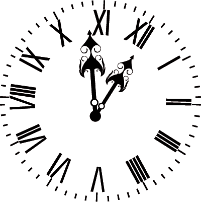 2019 New Year Clock Png Images Photo - Clock (400x401), Png Download
