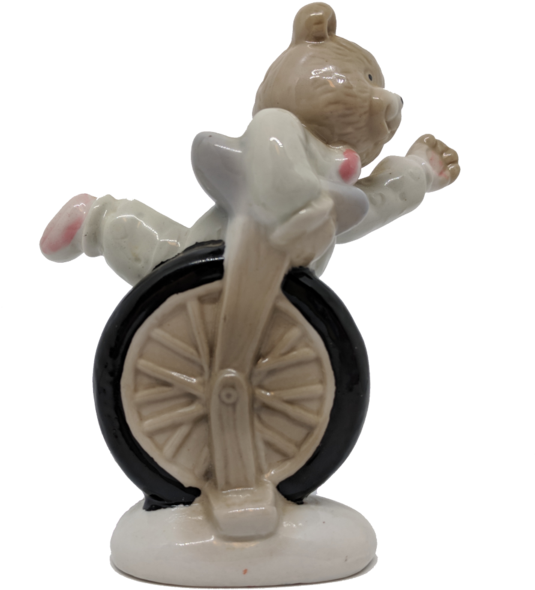 Porcelain Bear On A Unicycle - Unicycle (600x600), Png Download