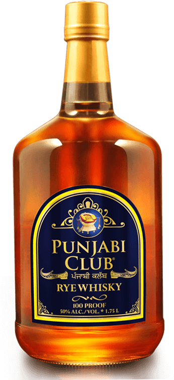 Punjabi Club Rye Whisky - Rye Whisky Bottle (356x755), Png Download