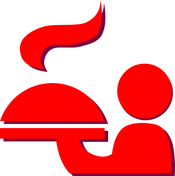 Png Freeuse Stock No Border Red Clip Art At Clker - Restaurant Clipart Png (594x596), Png Download