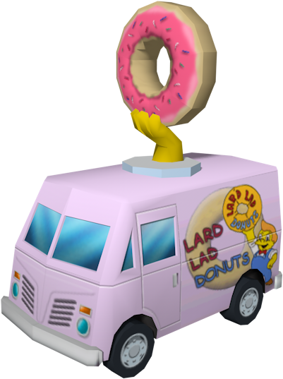 Download Zip Archive - Simpsons Hit And Run Truck (750x650), Png Download