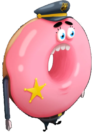 Doughnut Sheriff - Amazing World Of Gumball Donut (385x547), Png Download