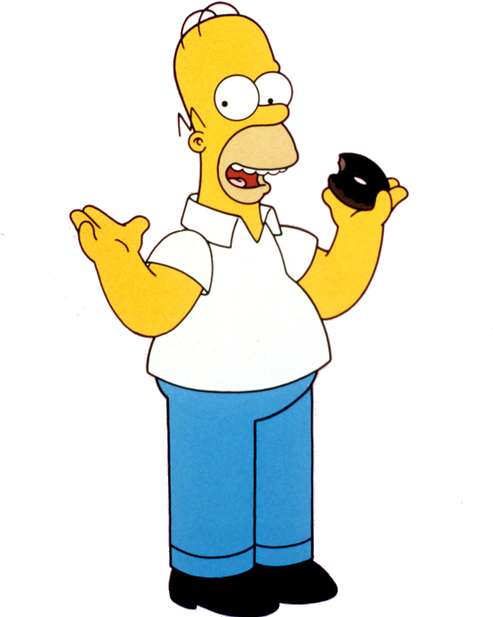 The Simpsons Family - Transparent Homer Simpson (492x624), Png Download