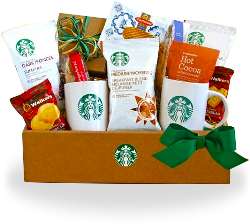 Starbucks Coffee And Cocoa Gourmet Gift Basket For - California Delicious Starbucks Coffee And Cocoa Gift (500x500), Png Download