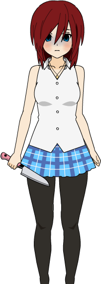 Second Uniform Inspired By Yandere Chan - Kingdom Hearts Fanfiction Yandere Kairi (356x600), Png Download