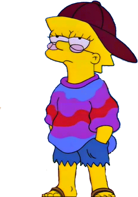 #simpsons #симпсоны #симпсон - Lisa Simpson Tumblr Transparent (499x682), Png Download
