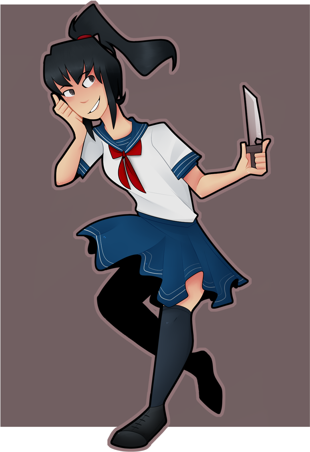 Yandere Simulator Clothing Cartoon Fictional Character - Yandere Simulator (1280x1657), Png Download