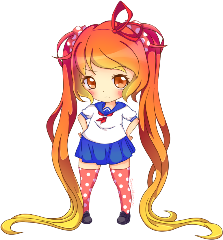 Image Transparent Library Simulator Osana Najimi By - Yandere Simulator Osana Najimi Chibi (894x894), Png Download