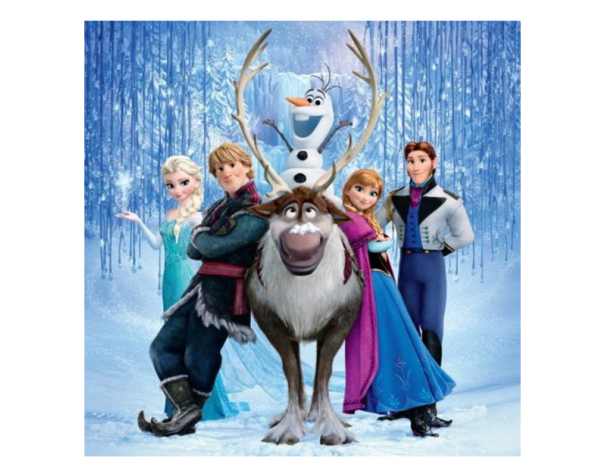 Frozen Cake Topper - Frozen Characters Image Png (600x600), Png Download