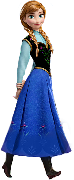 Princess Anna Wazowski - Princess Anna (363x750), Png Download