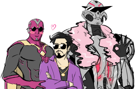 The Stark Boys - Cartoon (640x360), Png Download