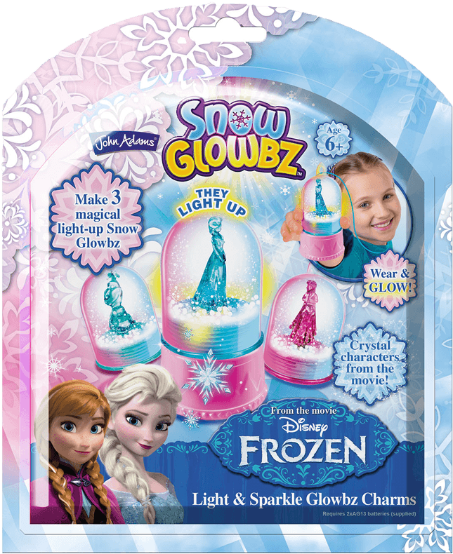 Disney Frozen Snow Globz - Disney Frozen Light And Sparkle Globe Charms (800x800), Png Download