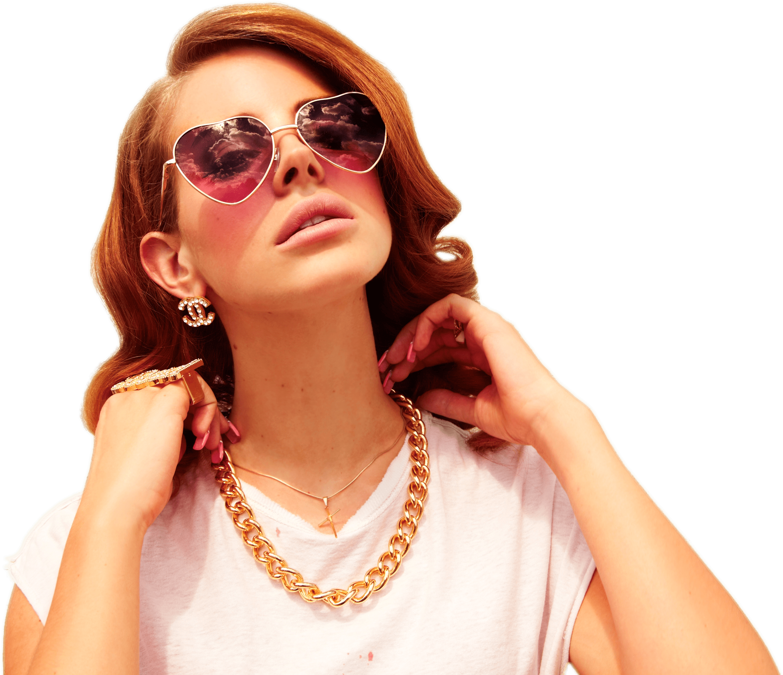 Music Stars - Lana Del Rey And Yoko Ono (3931x2621), Png Download