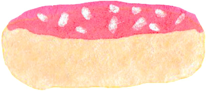 Donut Hand Painted Watercolor Transparent Gourmet Decoration - Watercolor Painting (1024x1024), Png Download