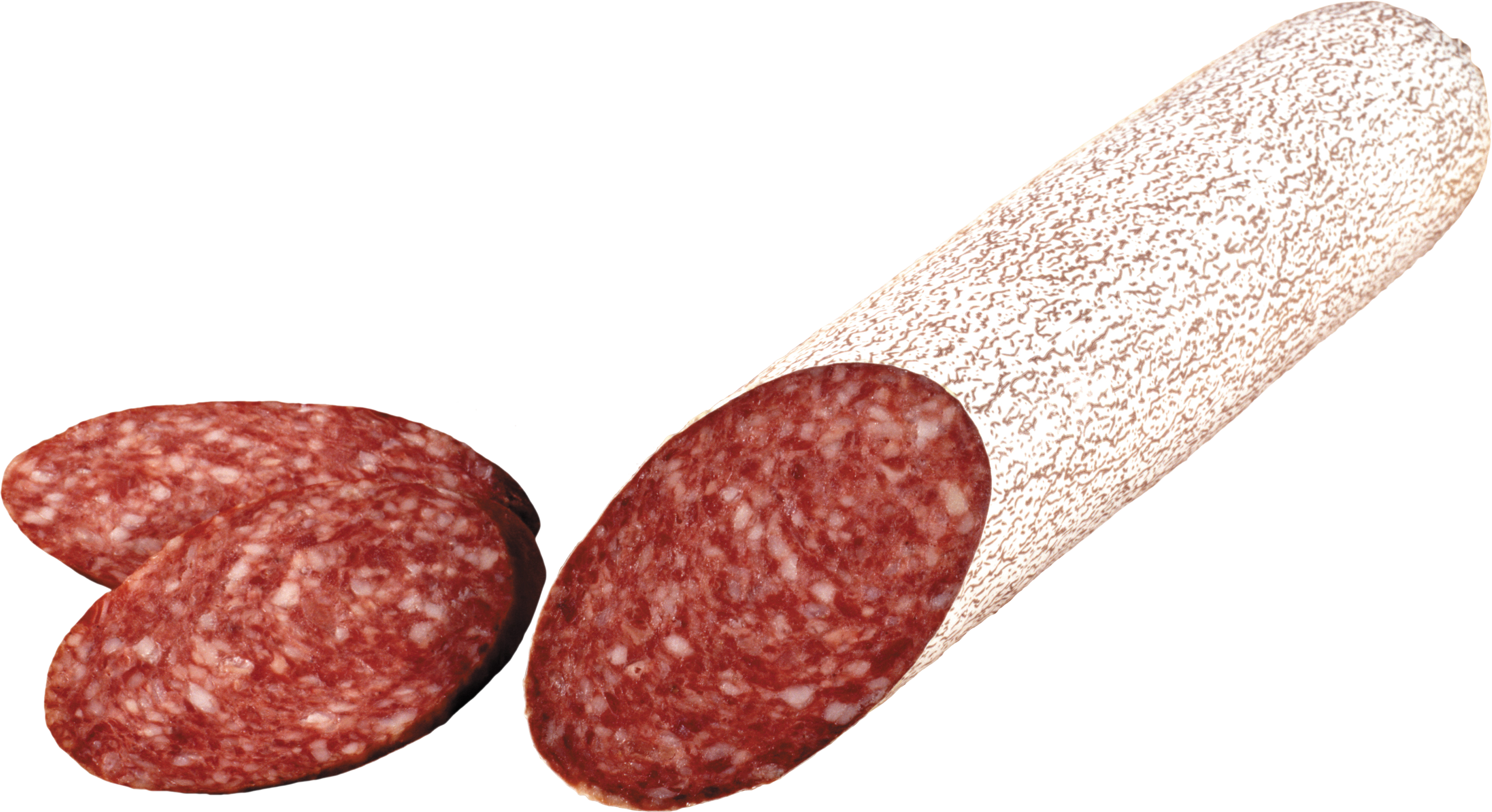 Salami With A Transparent Background (3406x1854), Png Download