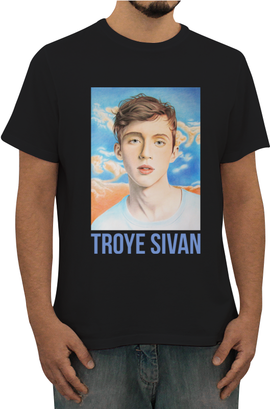 Camiseta Troye Sivan De Artista Avenuena - Desculpe O Atraso Eu Não Queria Vir (800x800), Png Download