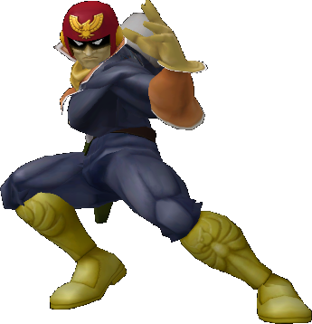 Captain Falcon The Awesome - Captain Falcon Melee Png (345x358), Png Download