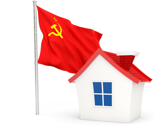 House With Flag - Philippine Flag With House (640x480), Png Download