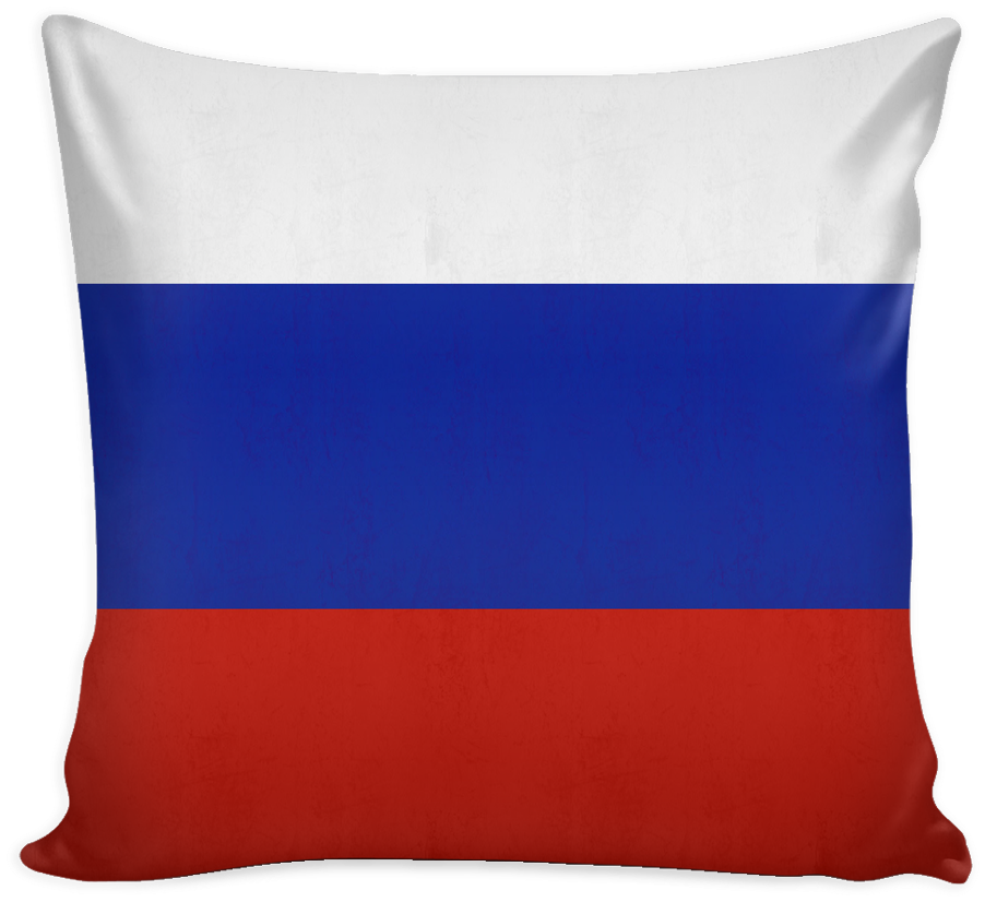 Make Your House Feel Like Home With This Russian Flag - Stencils Prints On Pillow Cover (1024x1024), Png Download