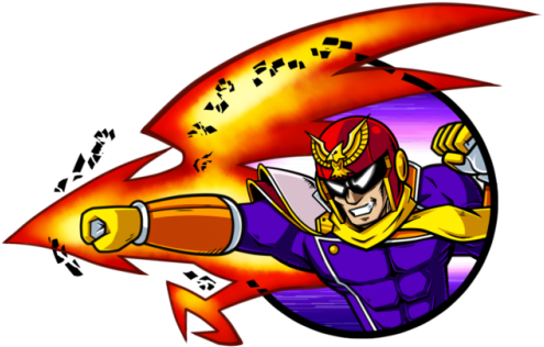 And Now We Have Captain Falcon Here And He Uh You Know - Cartoon (500x329), Png Download