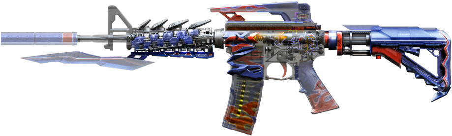 Cross Fire China M4a1 S Beast ) Luxury - Vfc Vr16 Fighter Carbine (1000x436), Png Download