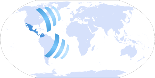 Wikinews Ameryka Środkowa Mapa - World Map Blank With Borders (500x254), Png Download