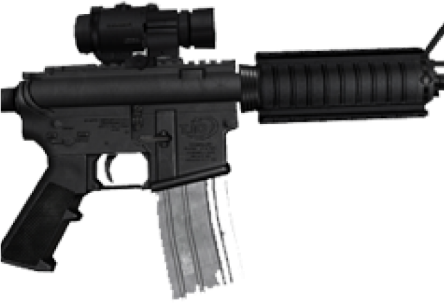 M4 Rifle No Background (640x480), Png Download