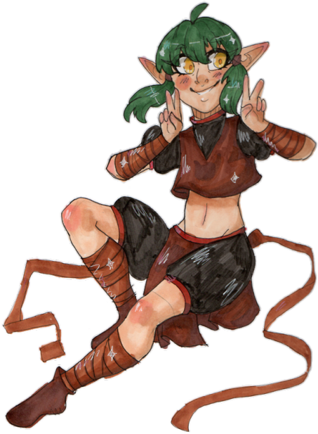 I Whipped Out My Copics And Prismacolors Today - Tumblr (500x664), Png Download