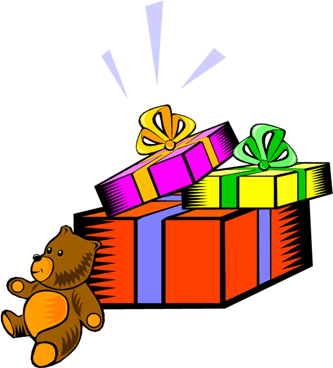 Presents Clipart Toy - Toy Gift Clipart (680x750), Png Download