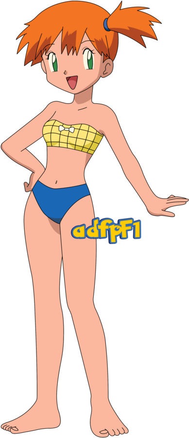 Pokémon Images Misty Os Bikini Wallpaper And Background - Pokemon Misty Bikini Os (400x950), Png Download