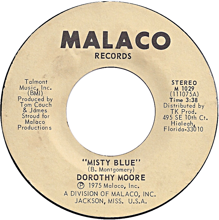 Misty Blue By Dorothy Moore Us Vinyl Single 1 - Faron Young I Hear You Talkin (703x706), Png Download
