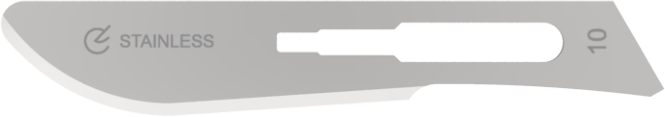 Safhandle™ Safety Scalpel Blades - Gun (1524x651), Png Download