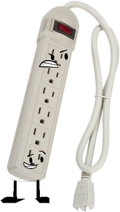 Power Strip Like Yin Yang - Spark El1862 6 Outlet Power Strip With Surge Protection (870x986), Png Download