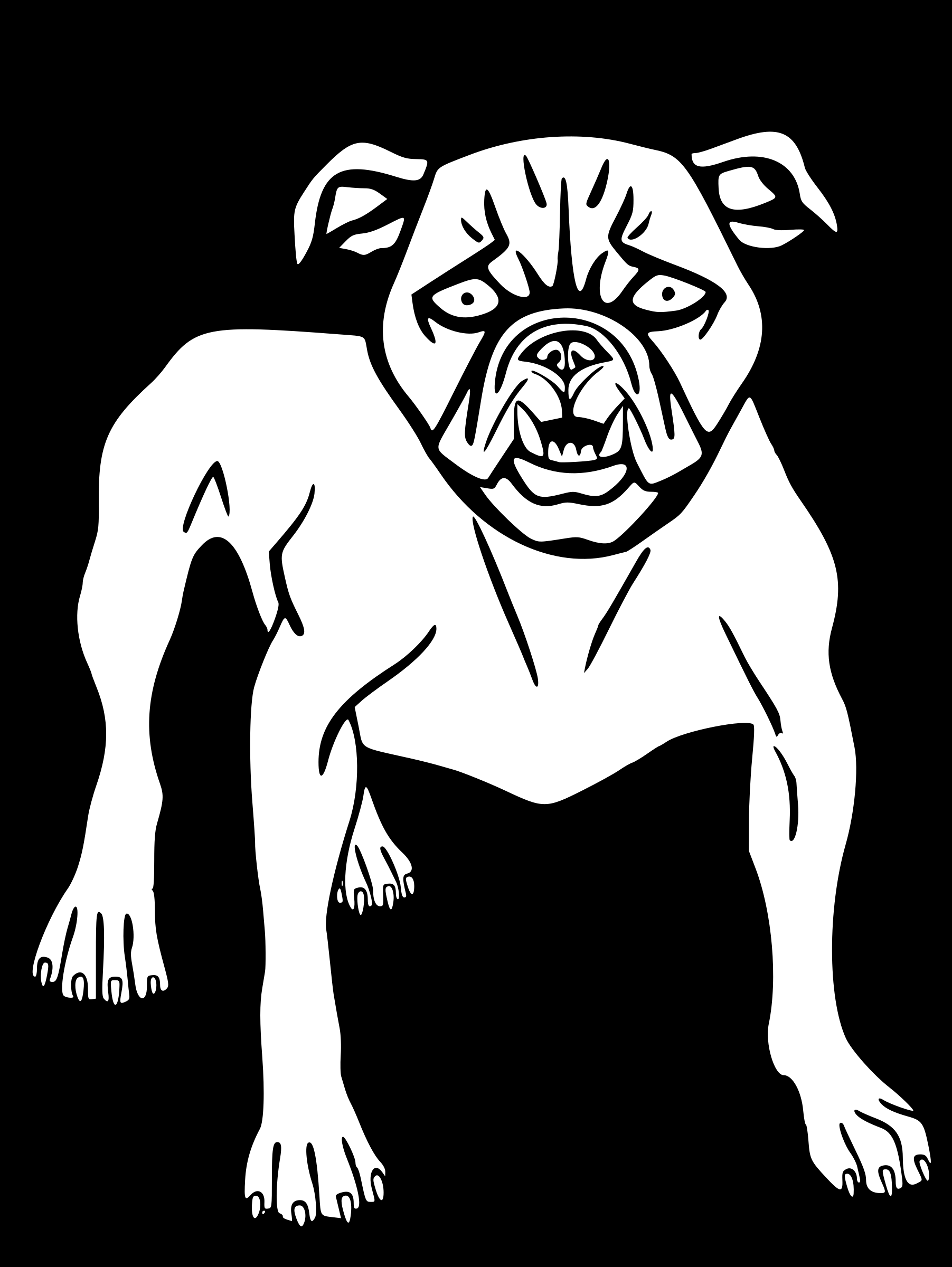 This Free Icons Png Design Of Mean Dog (1803x2400), Png Download