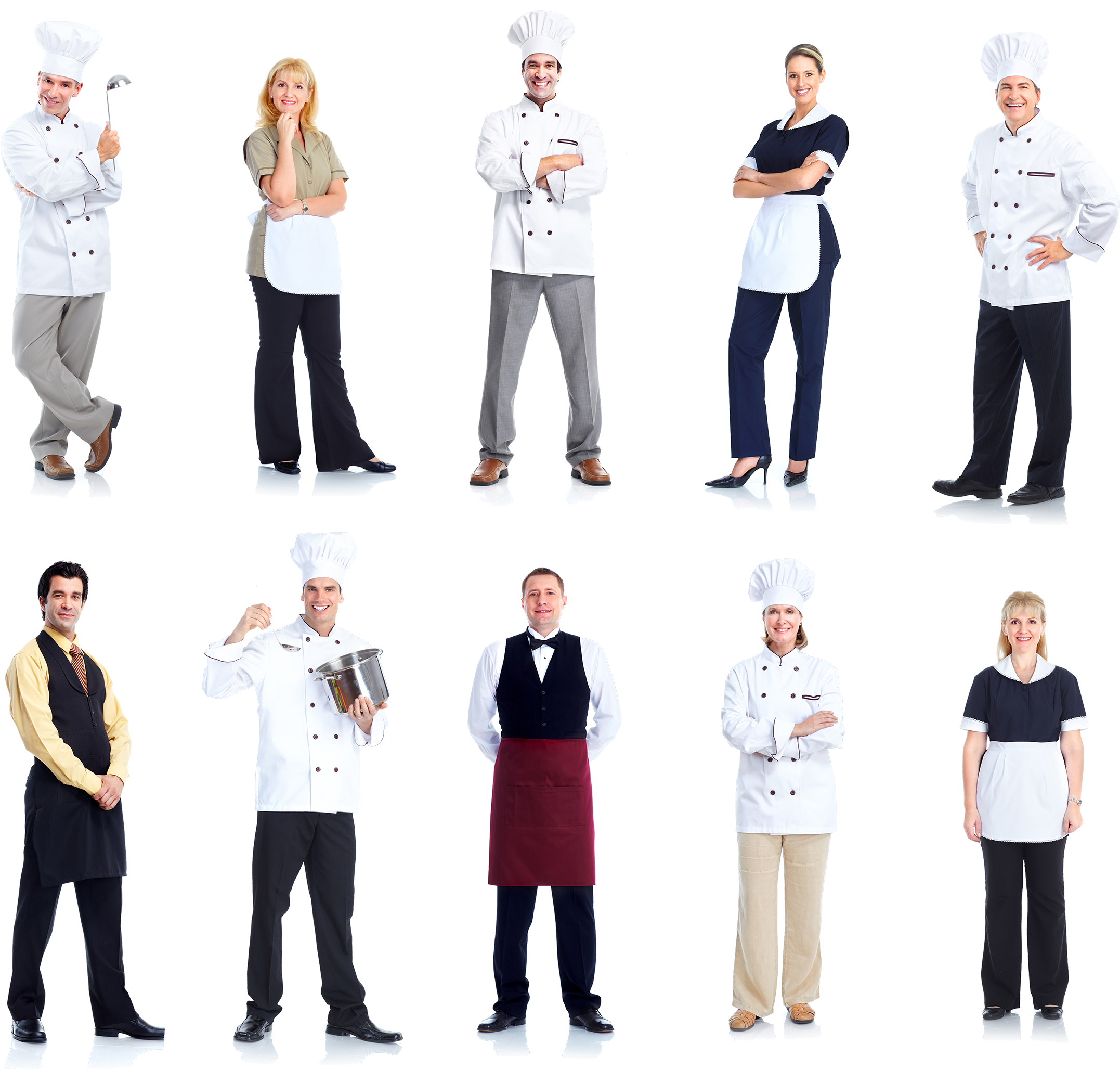 Trabajo Pngs - Chef Workers (2248x2125), Png Download