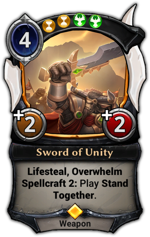 Sword Of Unity - Eternal Card Game Jekk (529x832), Png Download