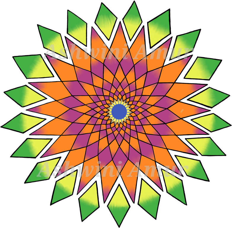 Geometric Patterns - Yellow Lace Circle Borders (980x980), Png Download