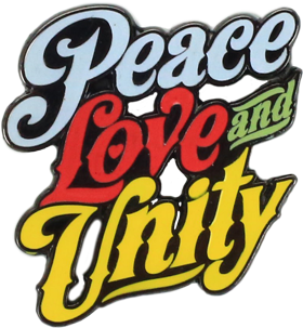 Peace Love & Unity Pin - Peace Love Unity (384x480), Png Download