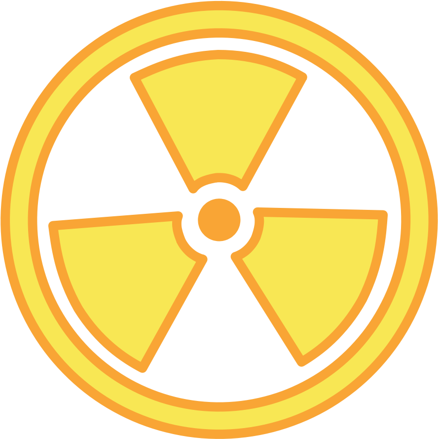 How To Set Use Radioactive Warning Icon Png (900x900), Png Download